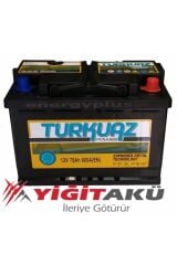 12v 72 Ah -75 Ah  Amper Turkuaz Akü