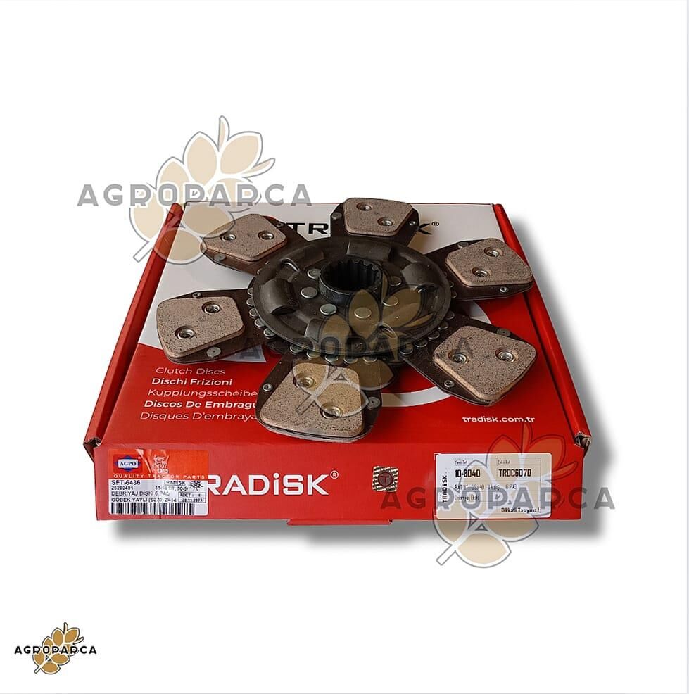 Debriyaj Diski 6 Pad Göbek Yaylı