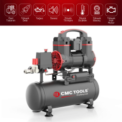 CMC 8 Litre Sessiz Yağsız Hava Kompresörü 1.2 Hp