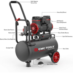 CMC 24 Litre Sessiz Yağsız Hava Kompresörü 2 Hp
