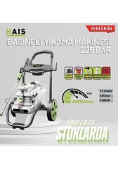 Haıs 225 Bar Basınçlı Yıkama Makinesi 3100 W Arabalı