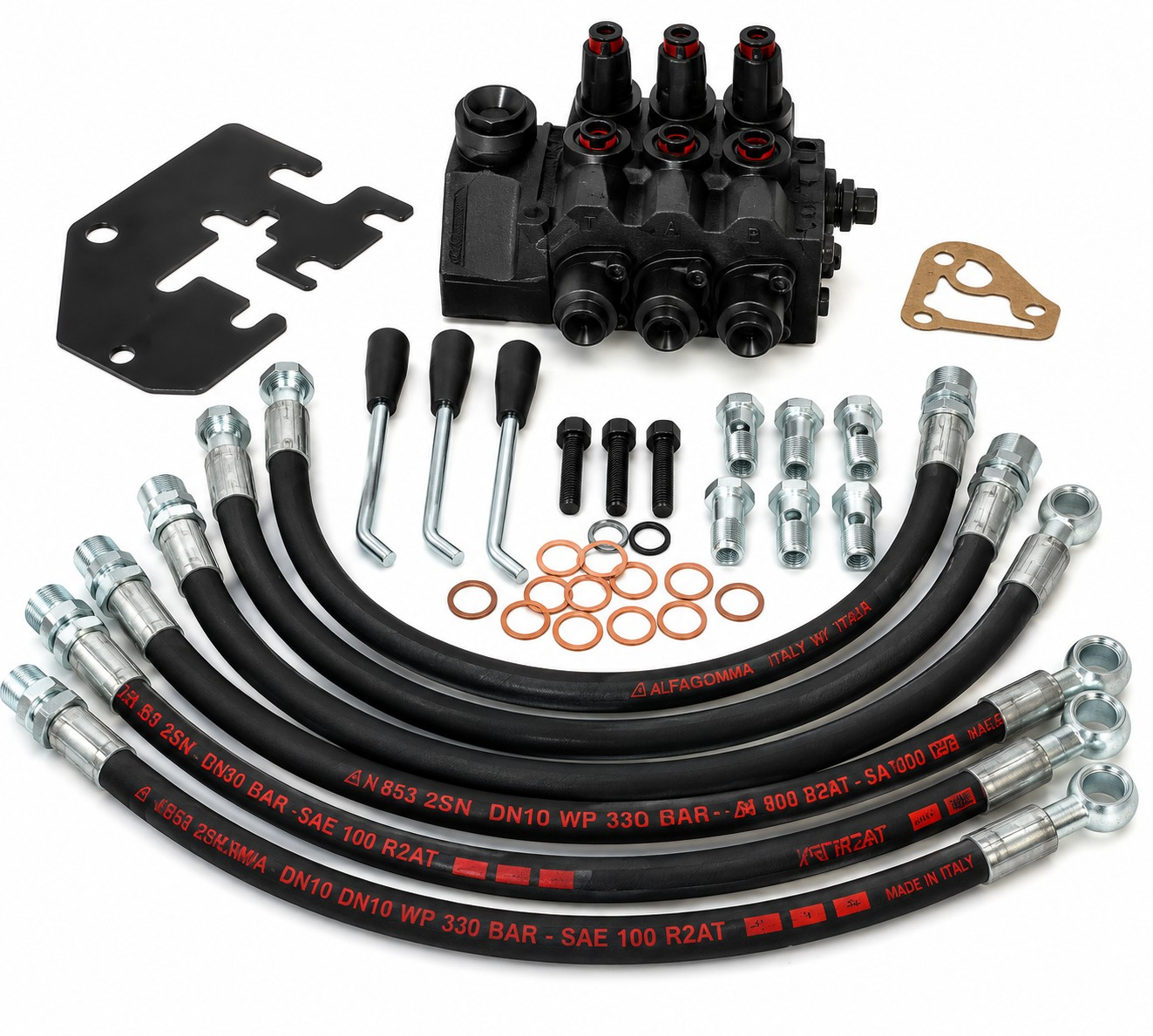 Fiat 480 640 Damper Valfi 6 Çıkış | Traktör Hidrolik Damper Kaldırma Valfi