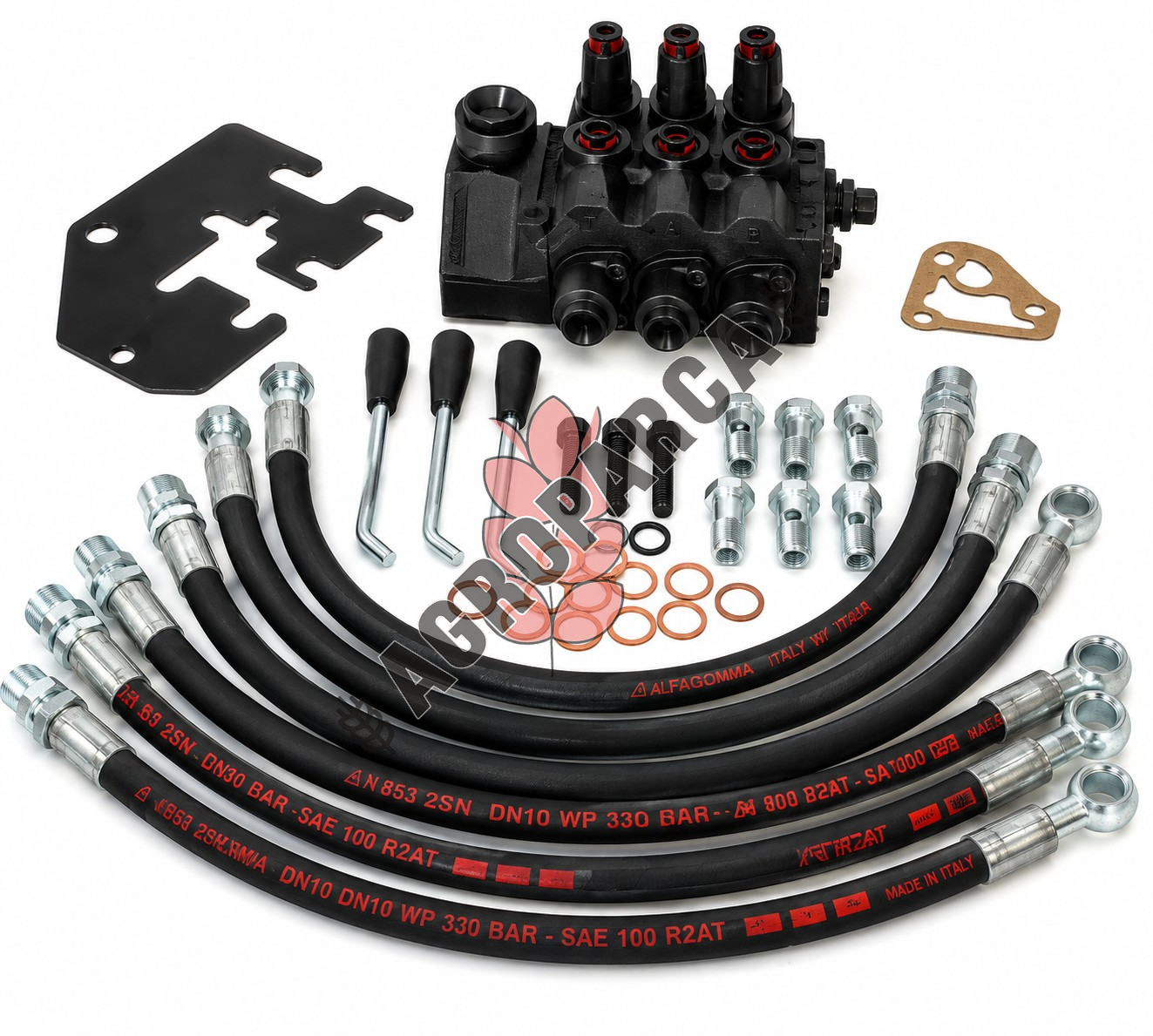 Fiat 480 640 Damper Valfi 6 Çıkış | Traktör Hidrolik Damper Kaldırma Valfi