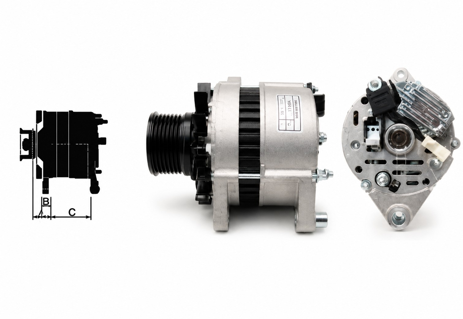 New Holland TT TD Serisi Alternatör (Şarj Dinamosu) 14V 80A 8 Kanal 47906732 61920468 Tümosan Uyumlu
